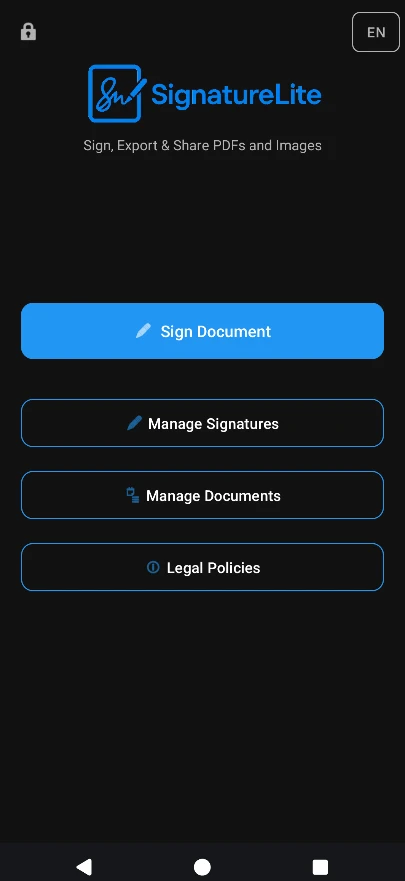 SignatureLite Screenshot 1